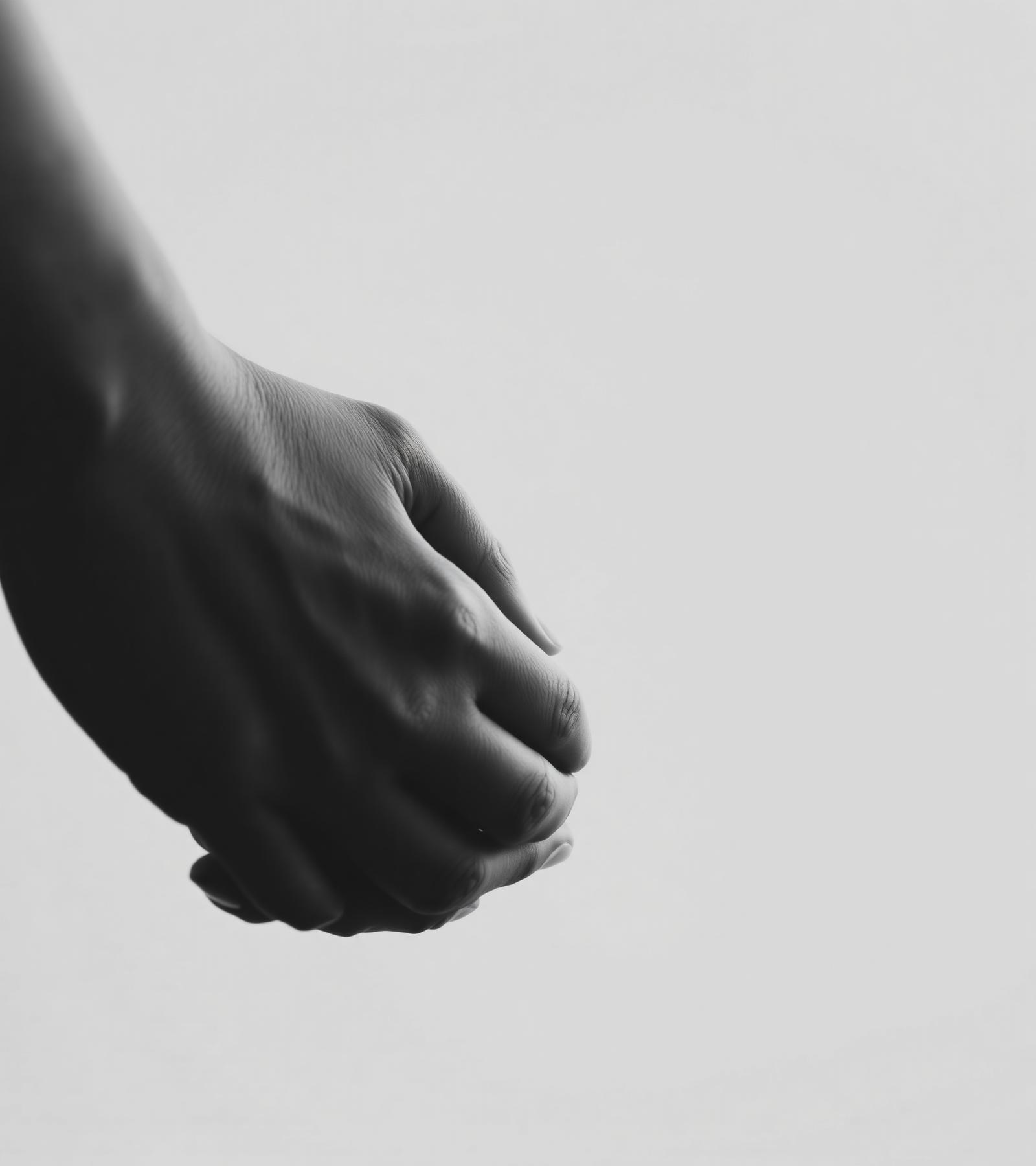 Two hands held gently